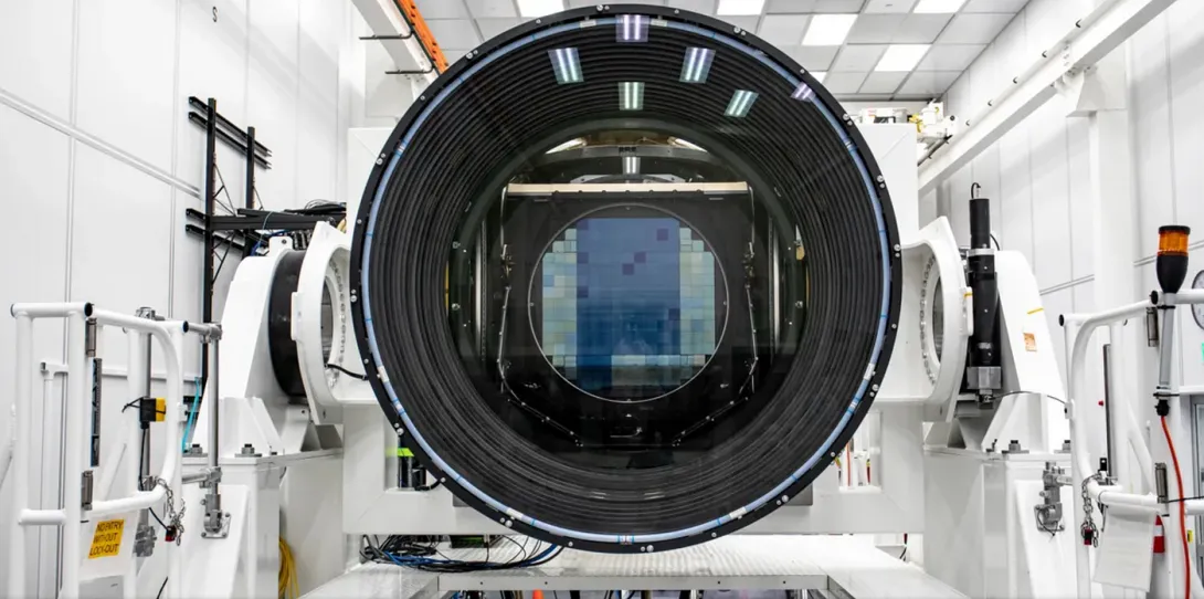 The 3.2 billion pixel LSST camera of the Vera C. Rubin Observatory in Chile.